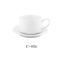 White 2 PC Coffee Cup